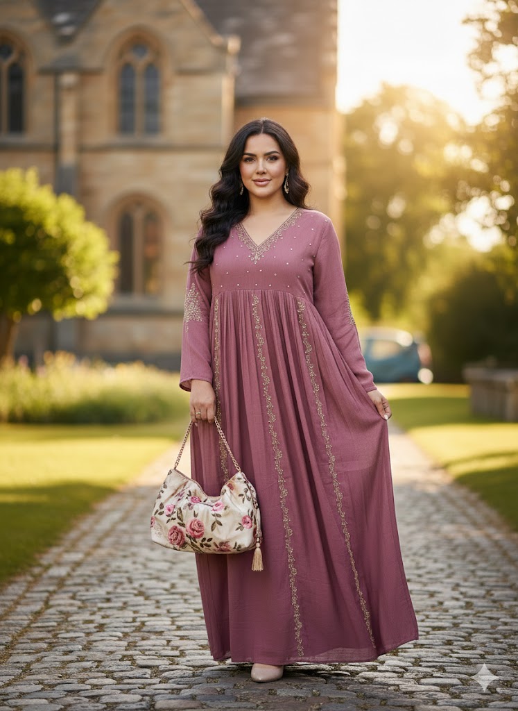 Mauve Evening Anarkali