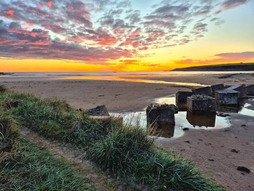 Sandend Bay at sunset