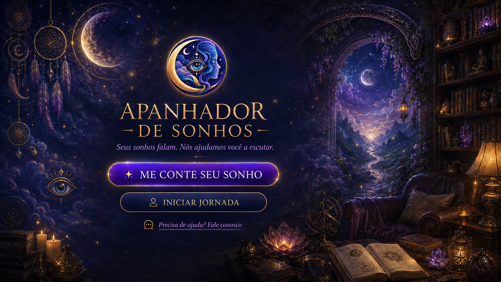 Apanhador de Sonhos — Seus sonhos falam. Nós ajudamos você a escutar.