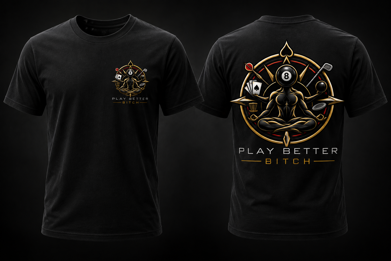Play Better Bitch black T-shirt