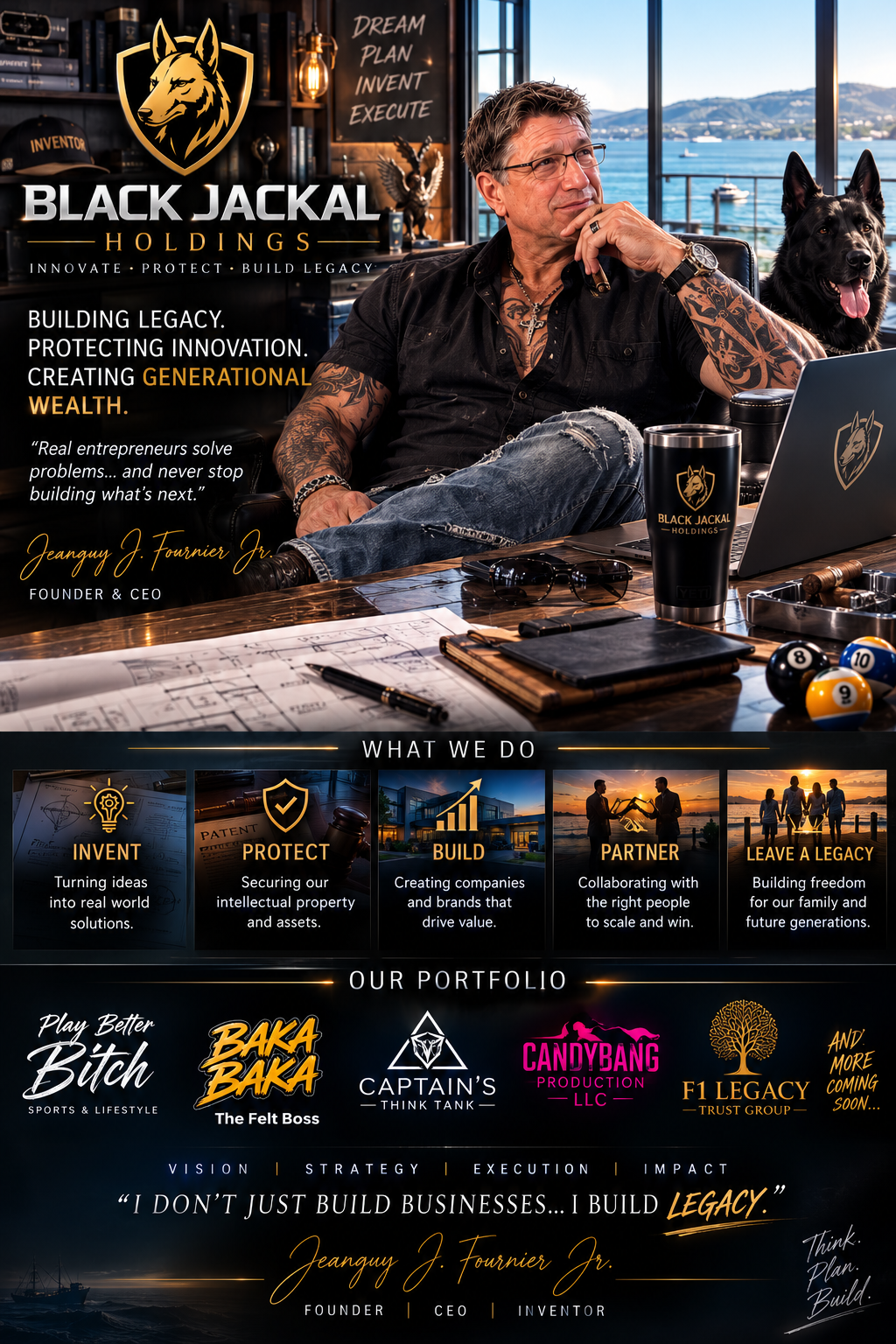Jeanguy Fournier Jr., Founder of Black Jackal Holdings LLC