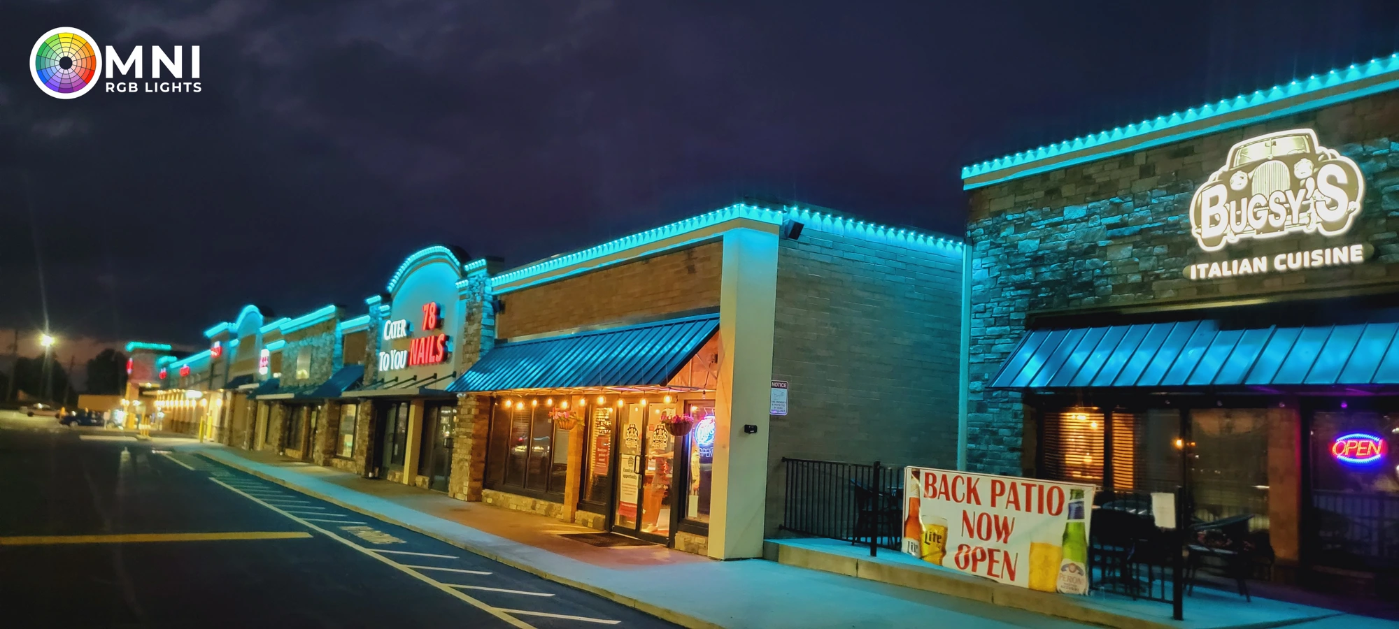 Downtown Strip Mall — Teal Detailing