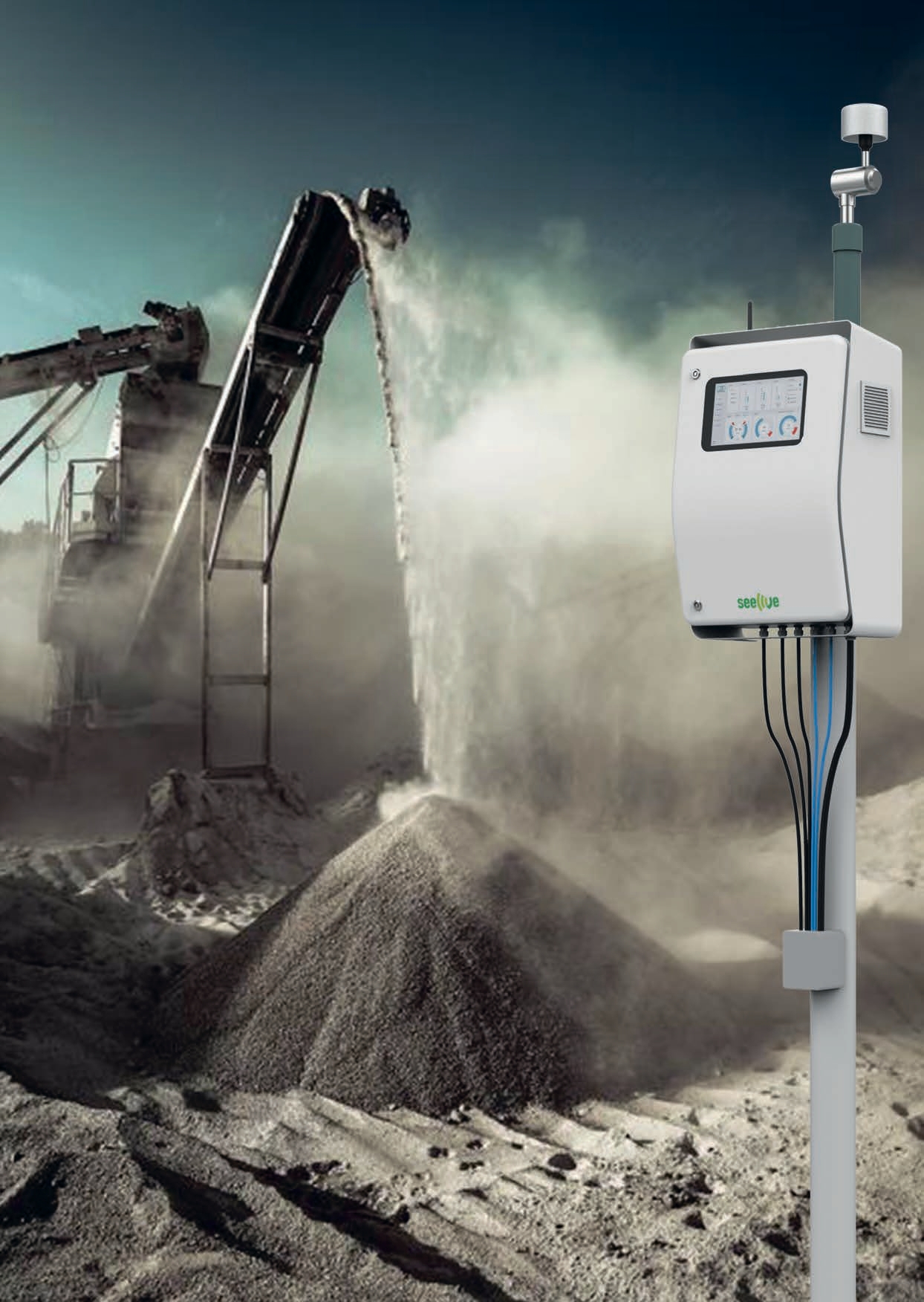 Dust and particulate monitoring at an active mining operation