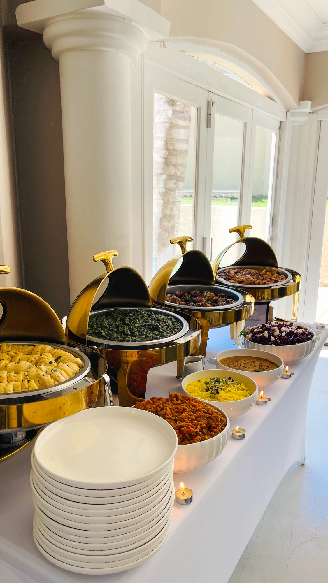 Candlelit buffet — private function