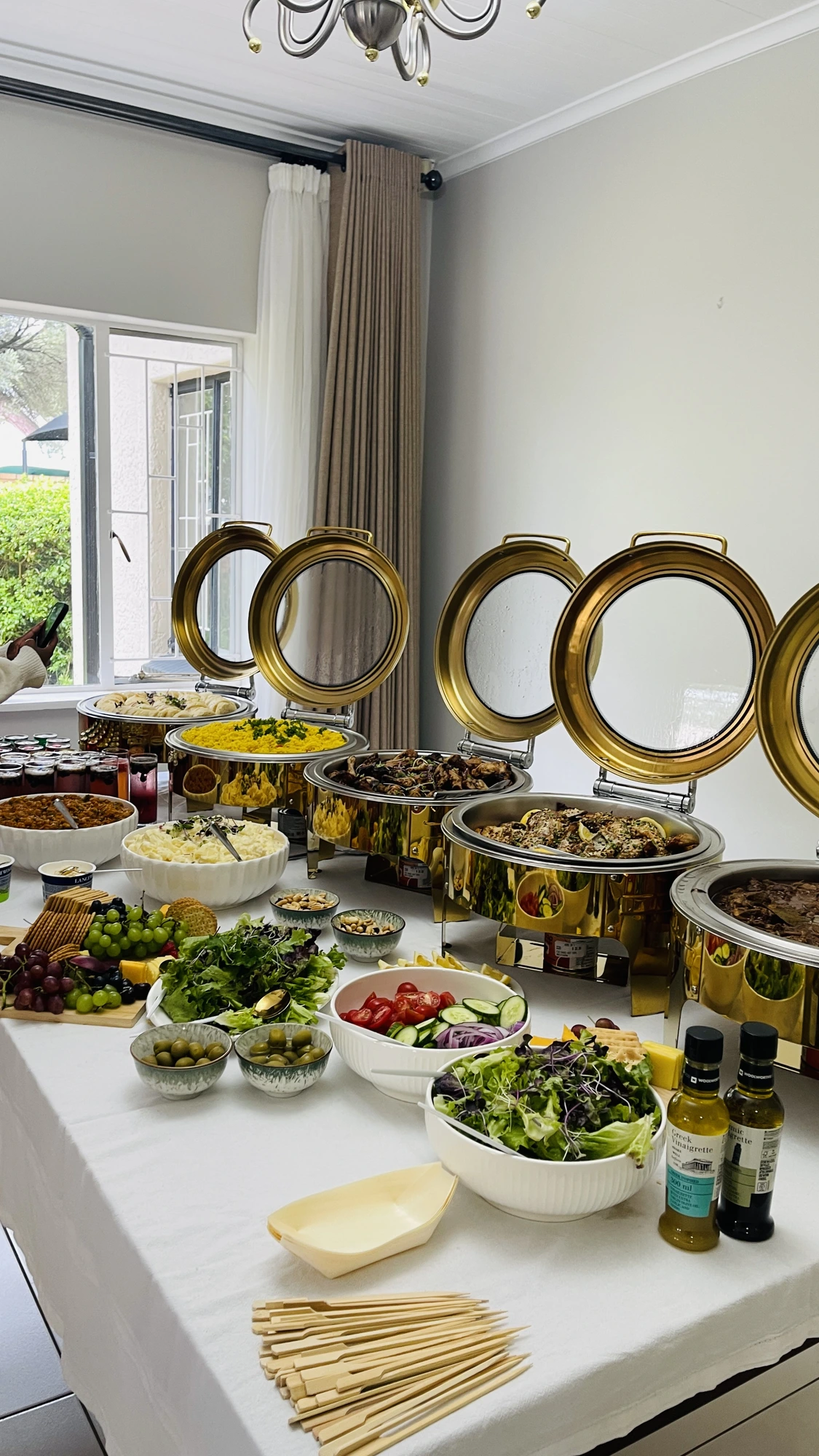 Novaphi gold buffet spread