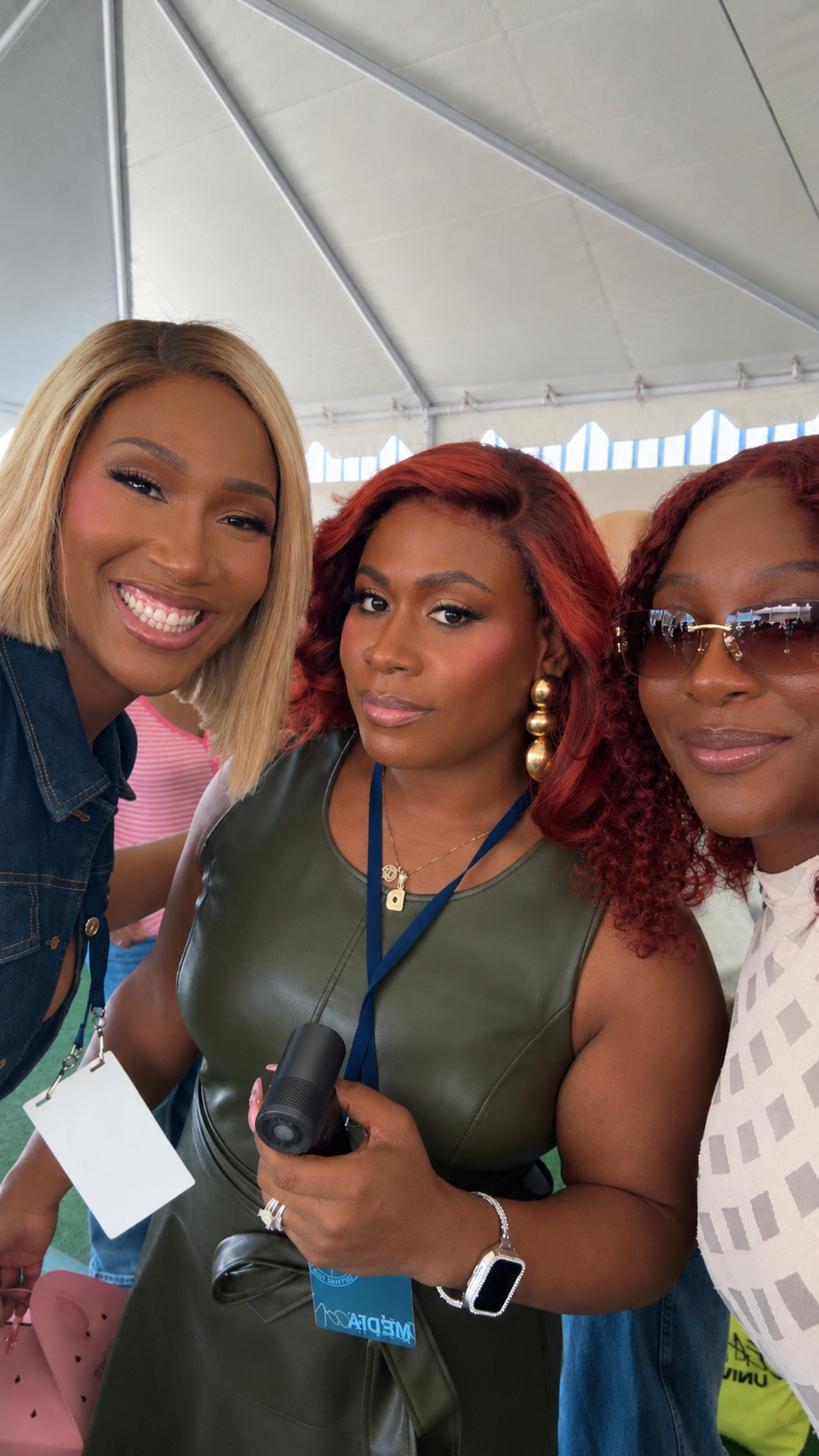 Morgan Chanel with Dominique Morgan and Monroe Alise at Beautycon