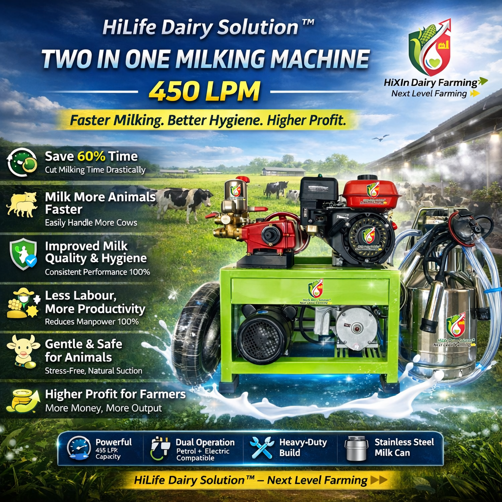 HiLife Two-in-One Milking Machine (Petrol + Electric)