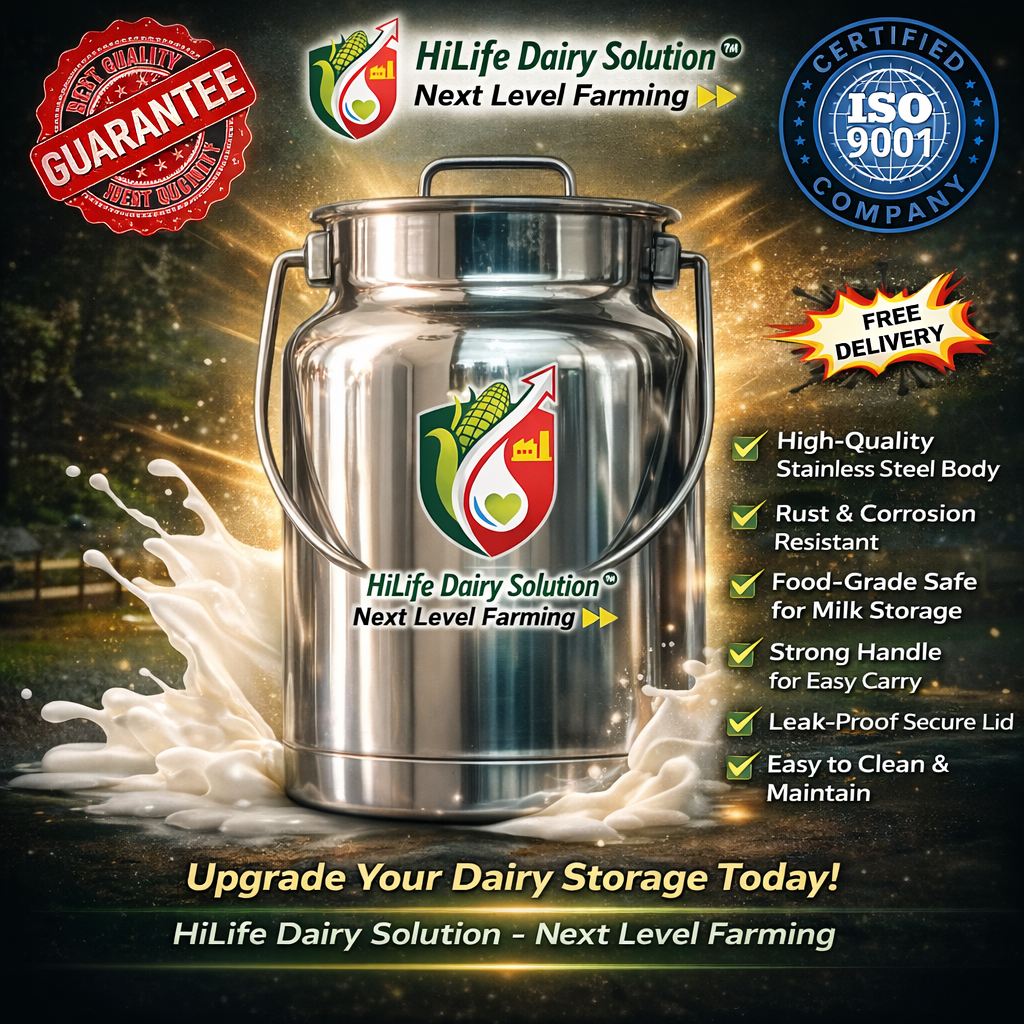 HiLife 5 L Stainless Steel Milk Can