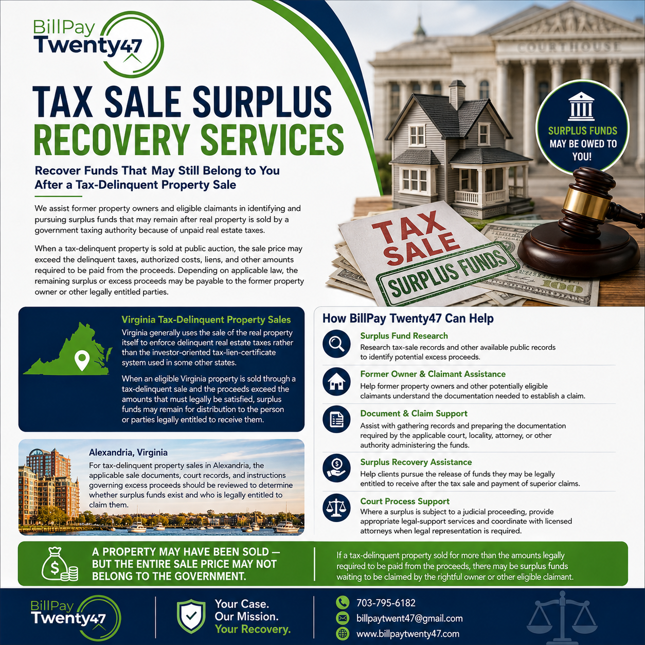 Tax sale surplus funds recovery