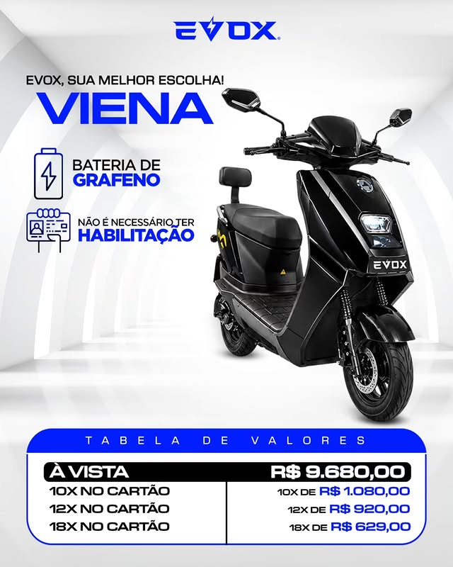 EVOX Viena — Scooter Elétrica