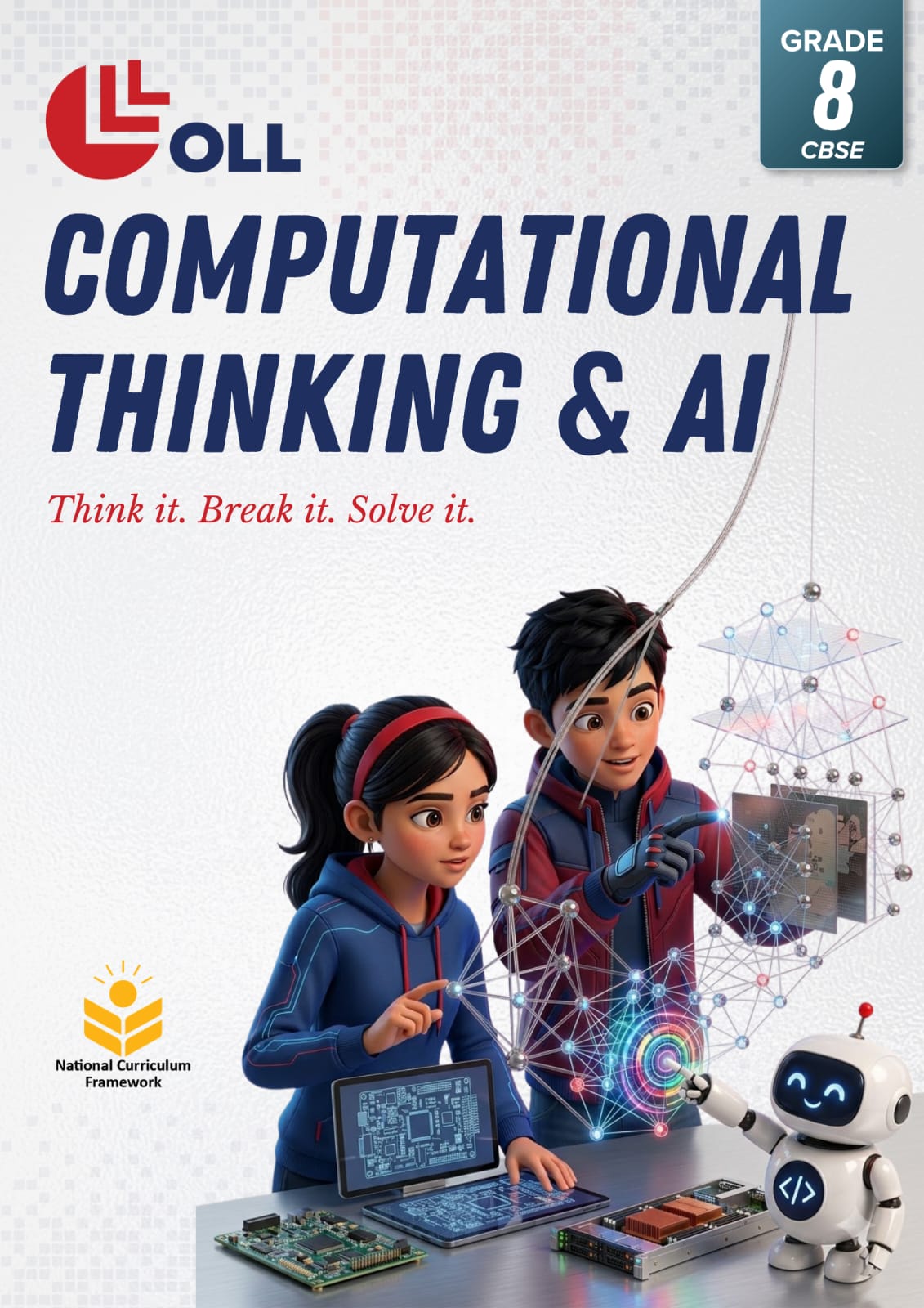 OLL CBSE Grade 8 Computational Thinking & AI workbook cover