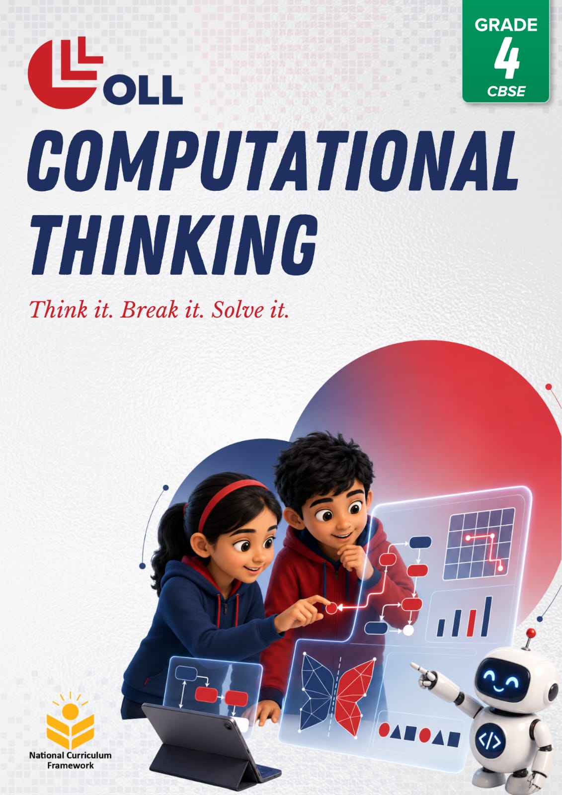 OLL CBSE Grade 4 Computational Thinking & AI workbook cover