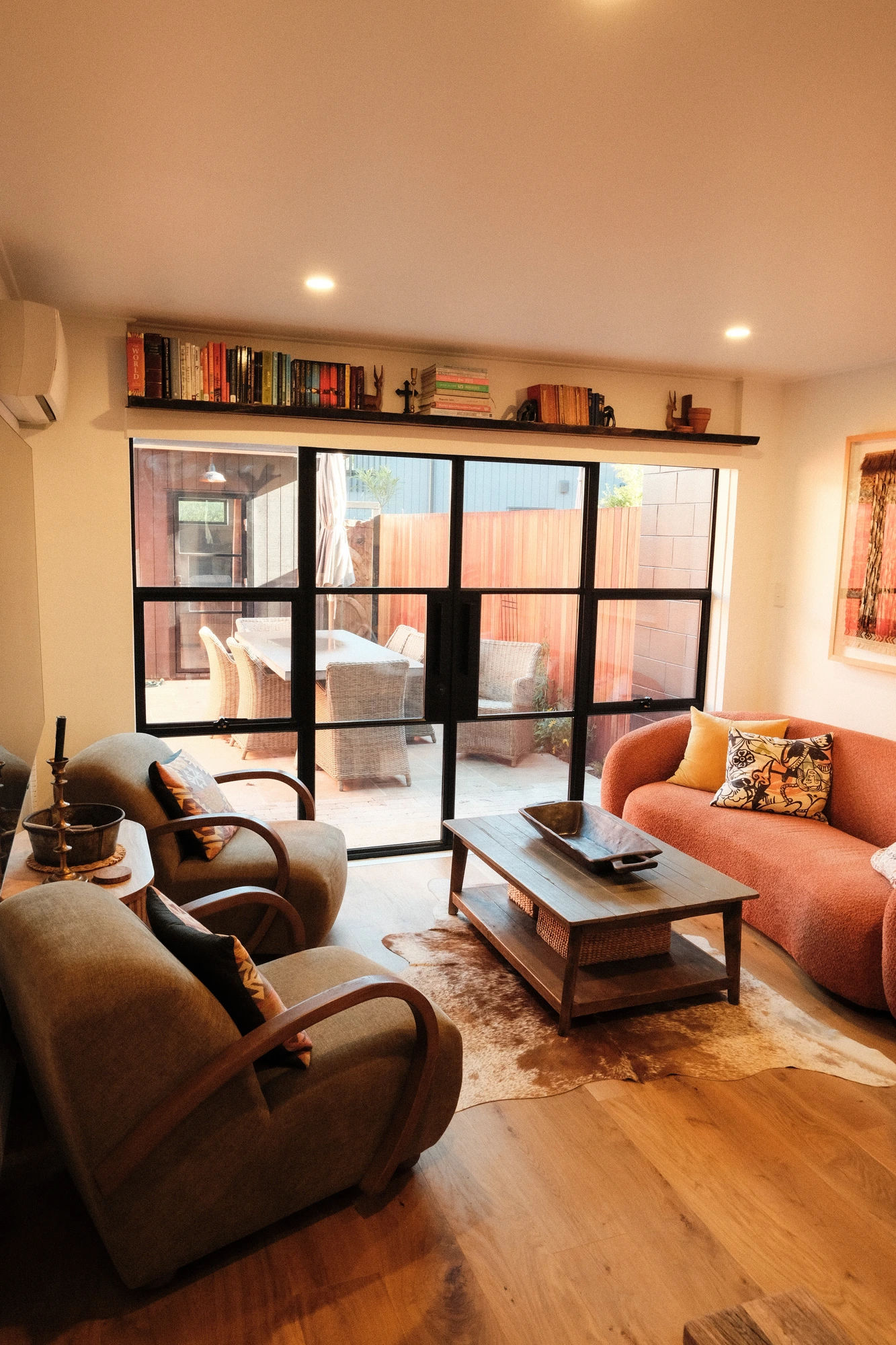 Reeded Glass Doors