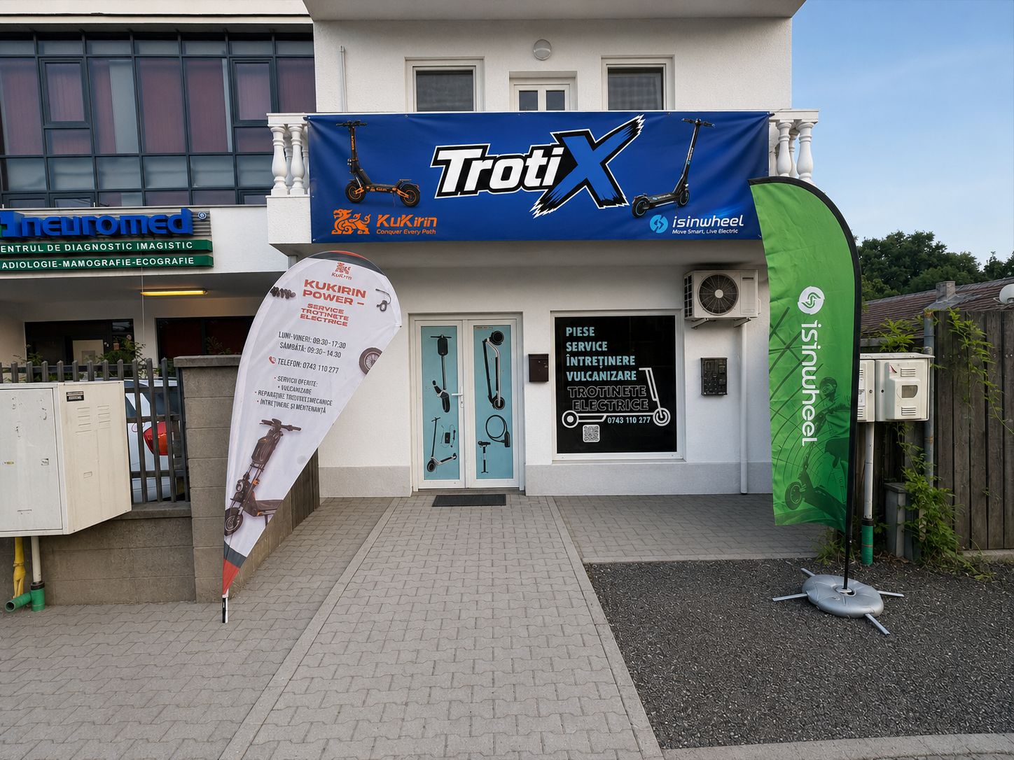 Magazinul si atelierul Troti-X din Timisoara