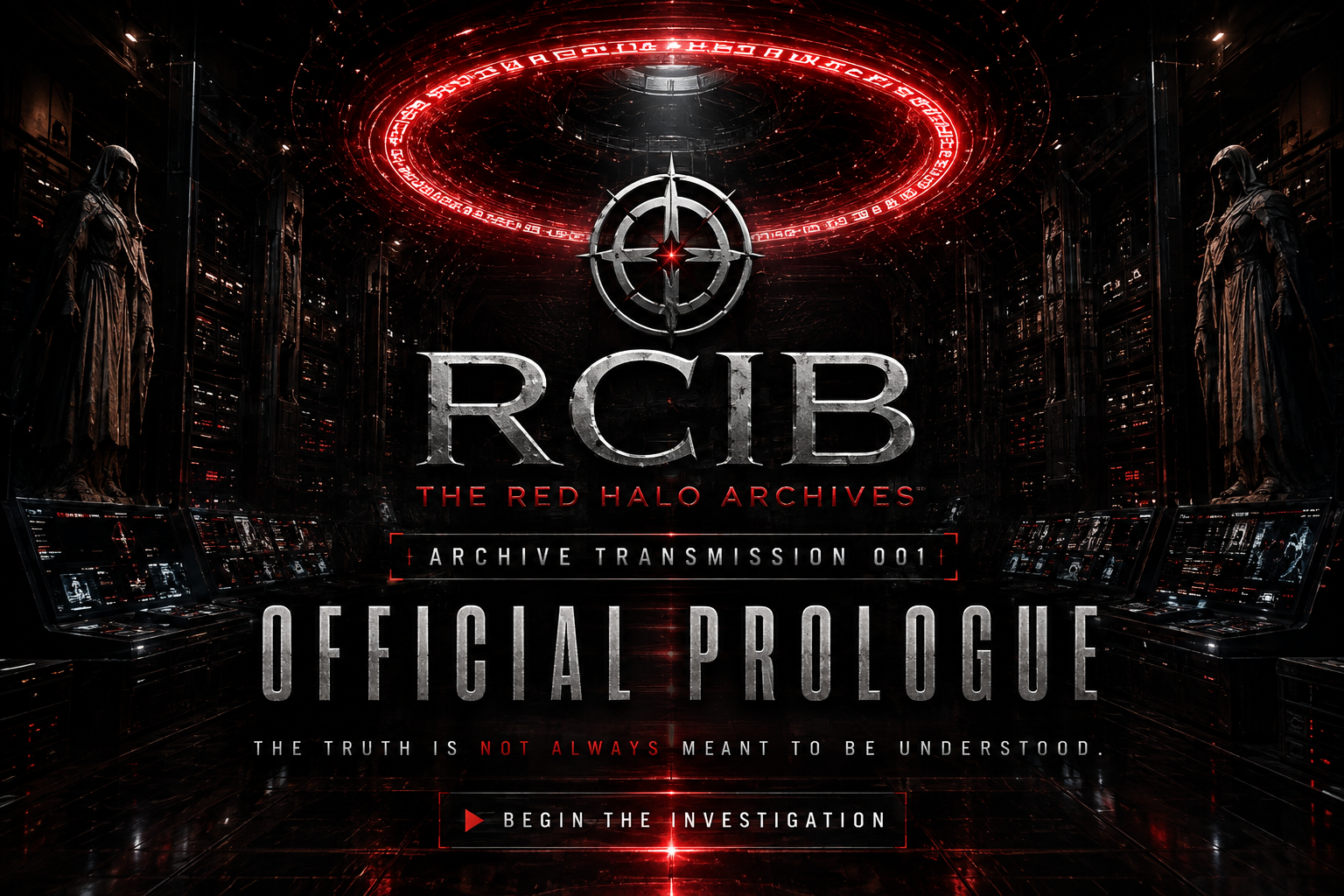 Official RCIB Prologue — Archive Transmission 001 key artwork