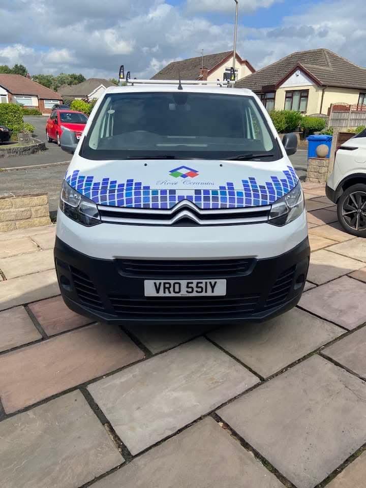 Rossi Ceramics branded van — Wet Room Specialists