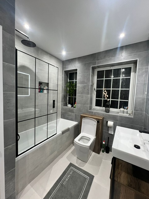 Grey Family Bathroom
