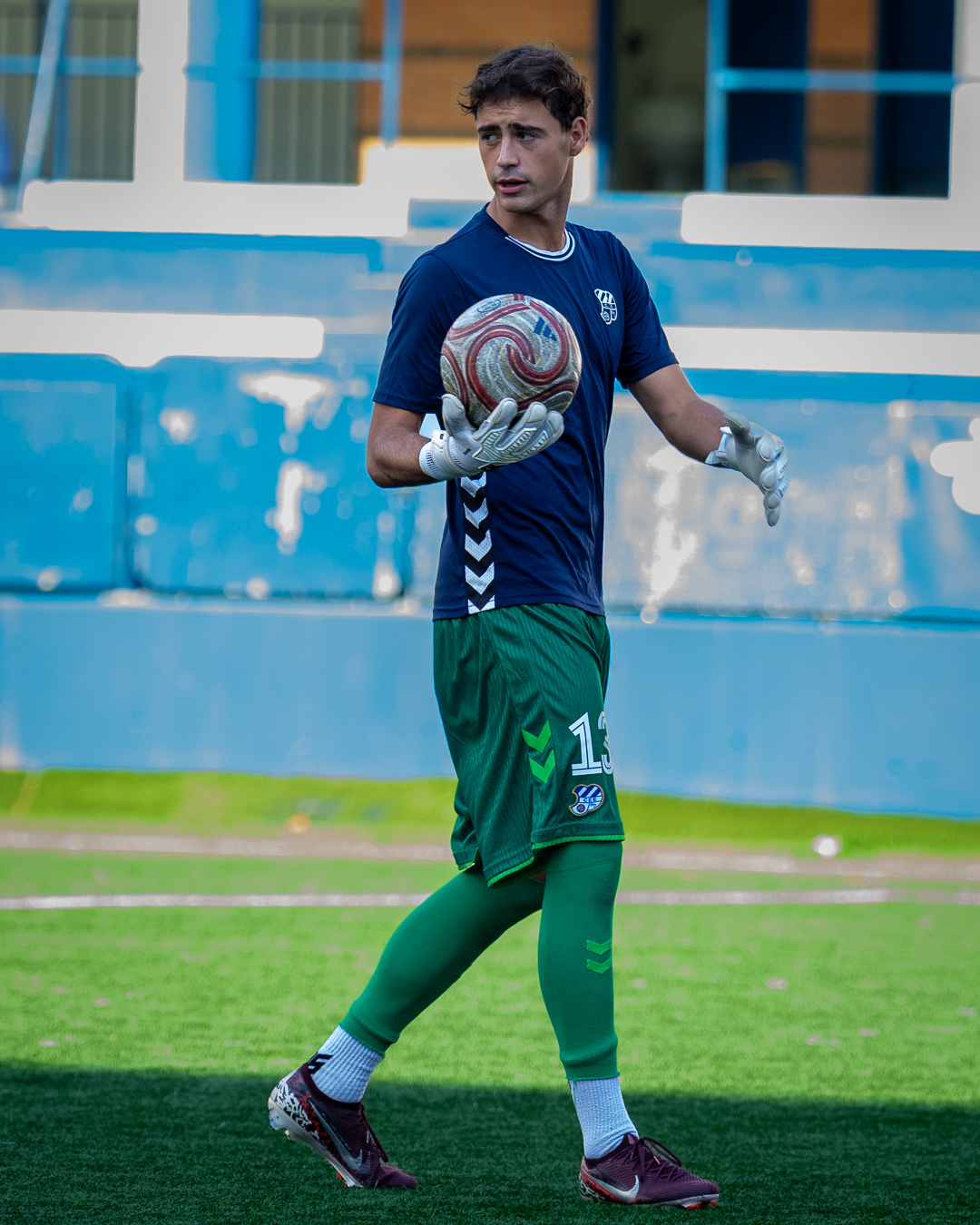 Goalkeeper in training — focus before kickoff