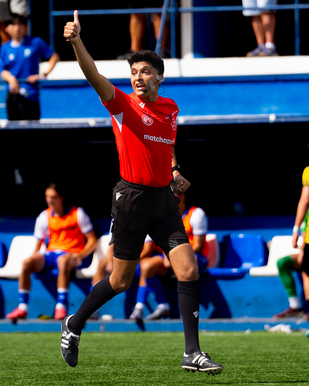 Player placing the ball before a set piece