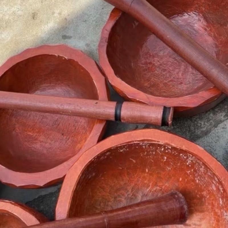 Extra-Large Wooden Mortar & Pestle 4