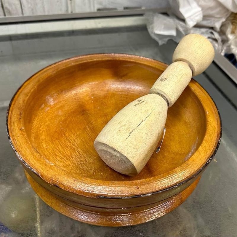 Premium Wooden Mortar & Pestle 4