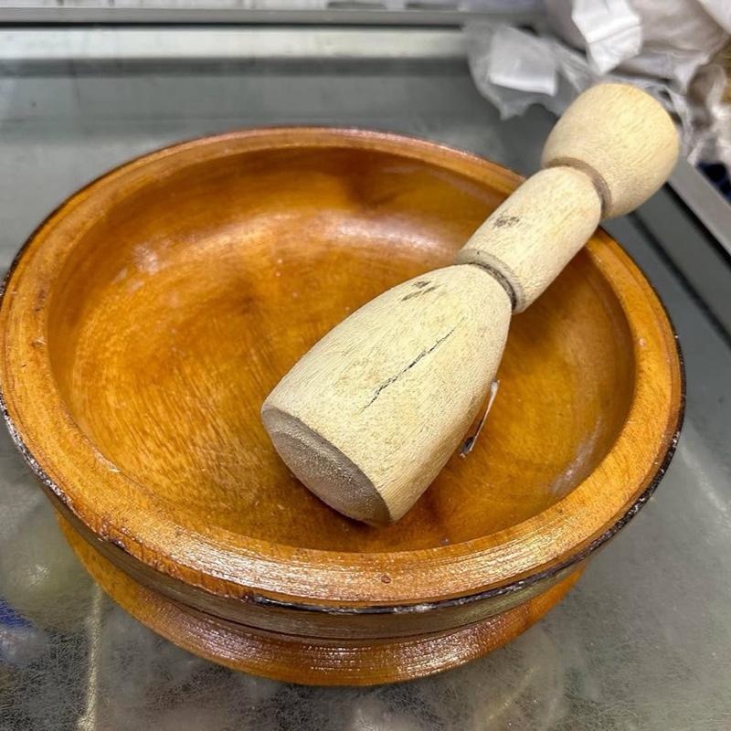 Premium Wooden Mortar & Pestle 2