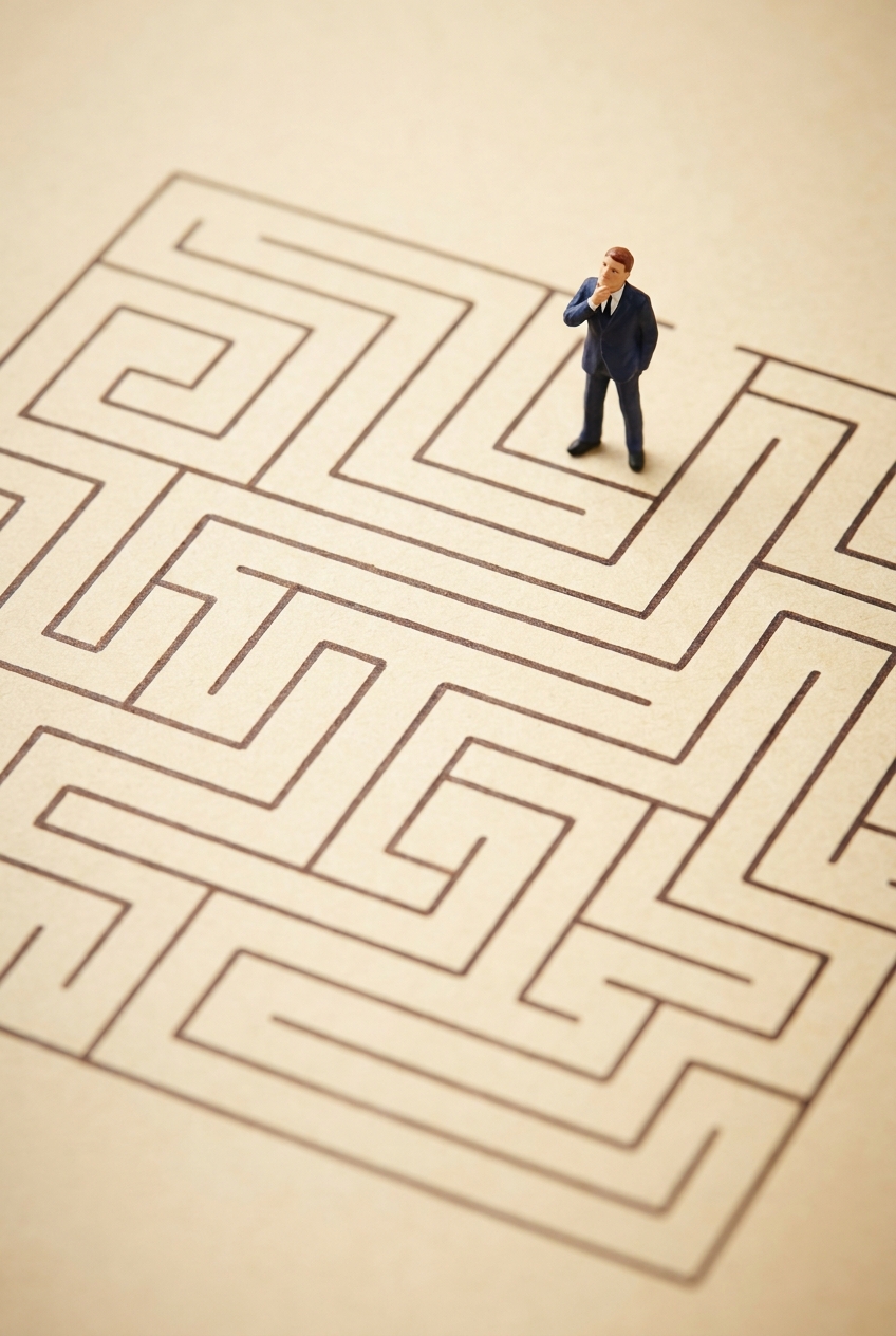 A leader considering the maze — the challenge of navigating without a framework