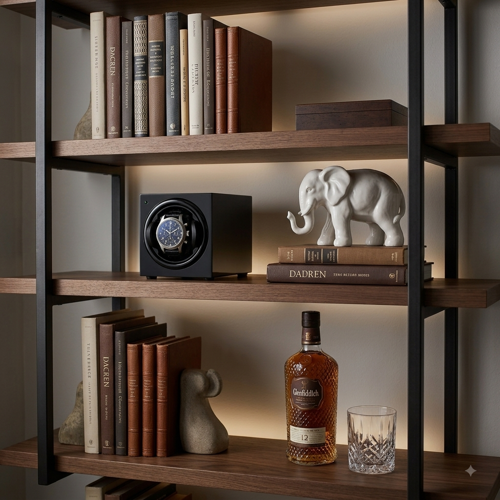 Transcendence watch winder styled in a modern interior