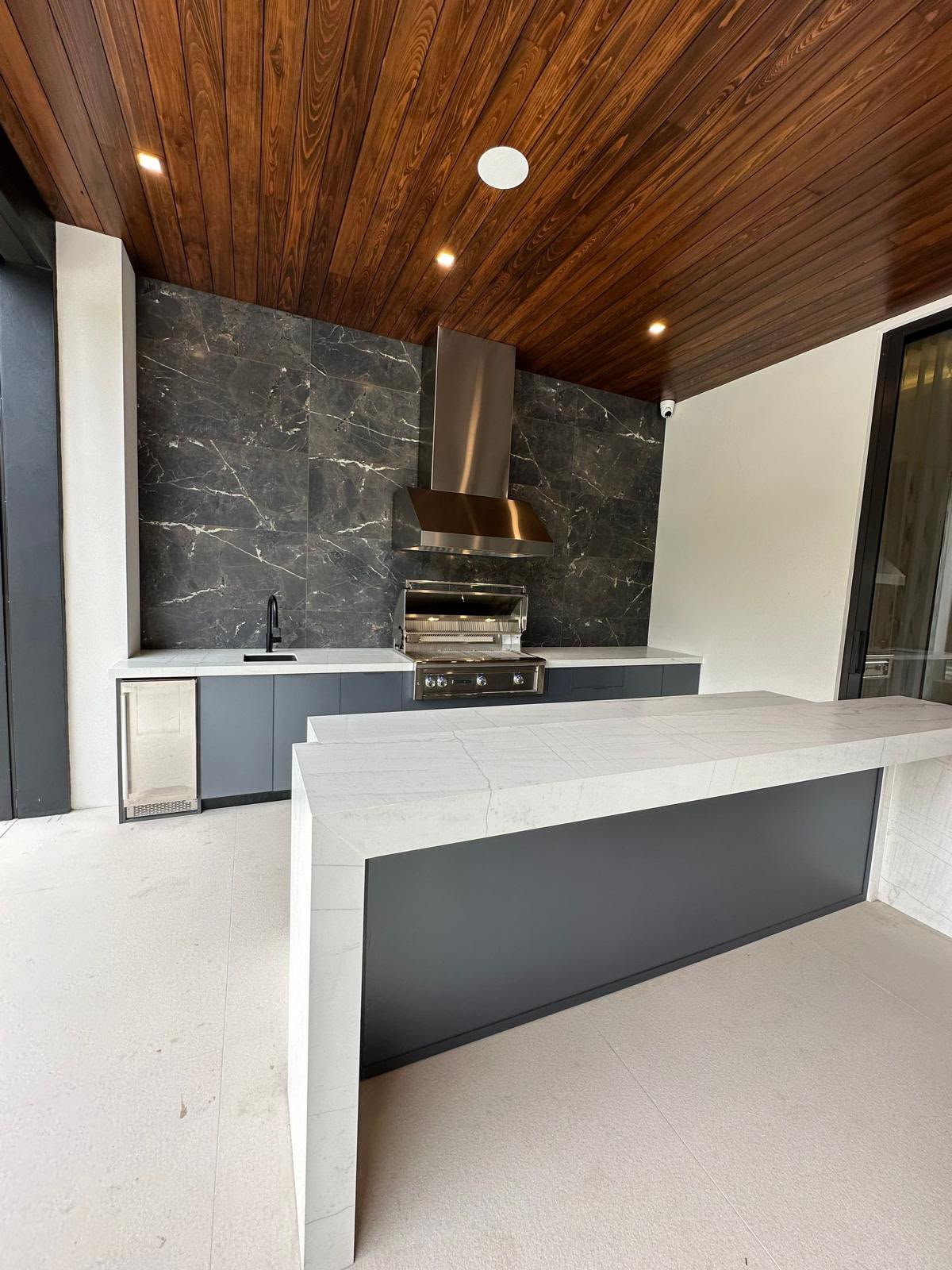 Outdoor kitchen by The Wood Co.