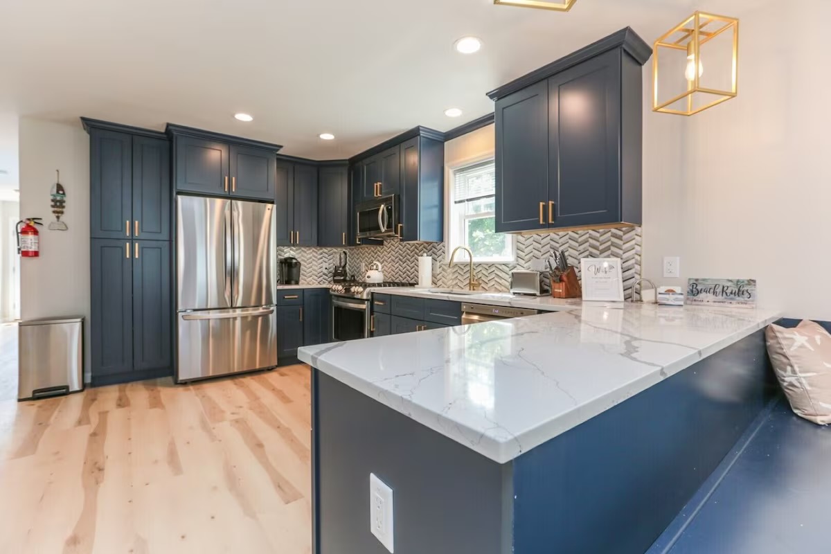 Navy Shaker Kitchen